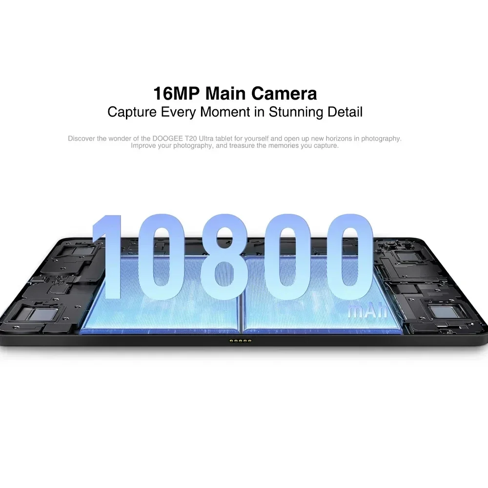Imagem -02 - Tablet pc Ultra Android 13 Caixa Quádrupla Alto-falantes Estéreo 6nm 2k Helio G99 Octa-core 12gb Mais 256gb 10800mah 16mp Doogee-t20