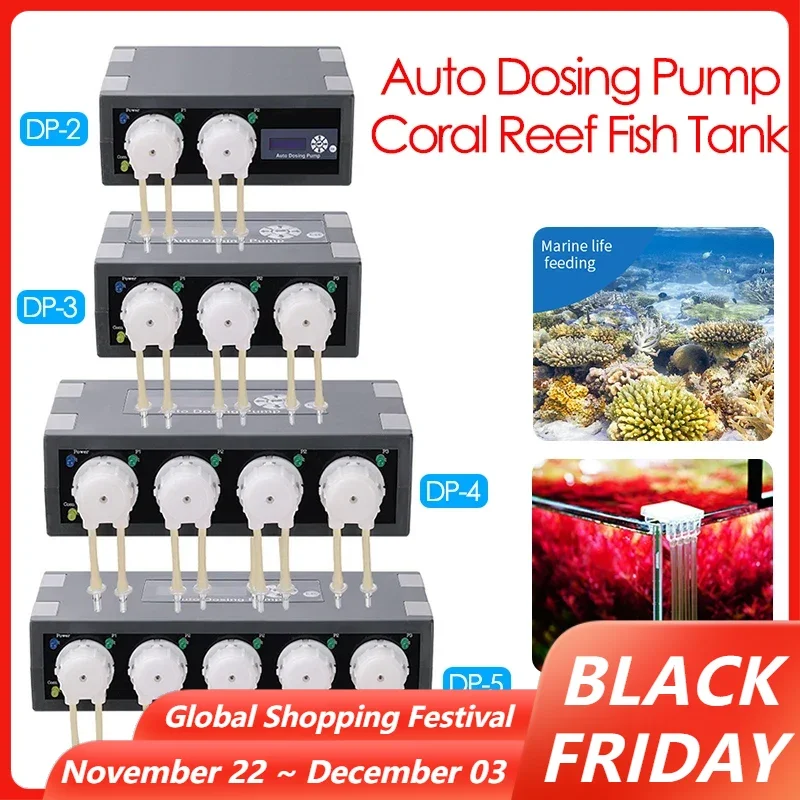 Aquarium Dosing Pump Smart Doser Fish Tank Automatic Dosing Pump Marine Coral Reef Doser Water Pump Filter Accessoires 100-240V