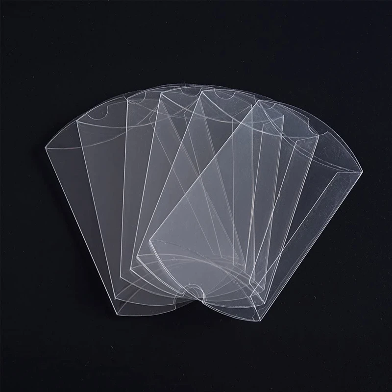 10/20/30 قطعة وسادة بلاستيكية شفافة لصالح صندوق للحلوى حفل زفاف هدية عيد الأم مهرجان هدية الأعمال الصغيرة التعبئة والتغليف