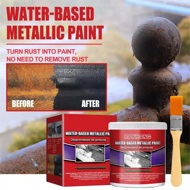 500ml Metal Surfaces Rust Remover Water Based Paint Metal Rust Converter Anti-rust Protection Car Coating Primer Rust Inhibitor