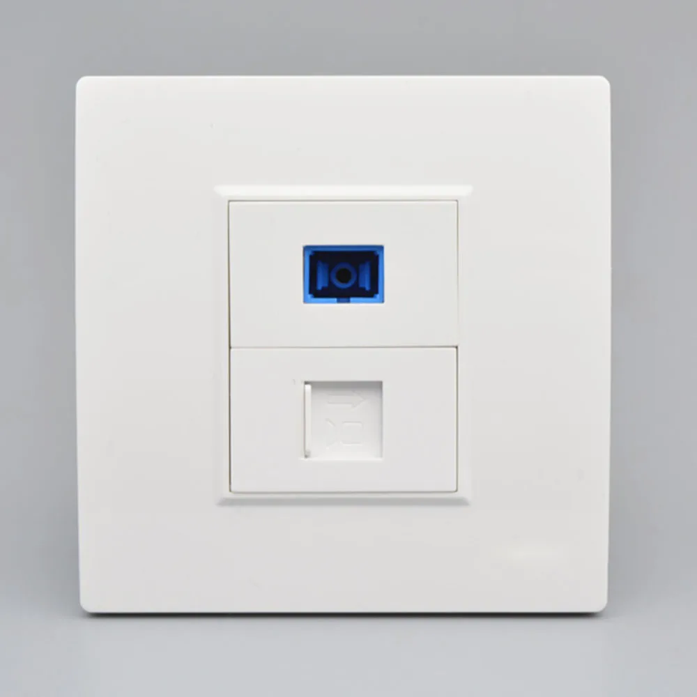 Wall Outlet Network Fiber Optic Panel Socket RJ45 Network Jack Panel Socket Type Connecto