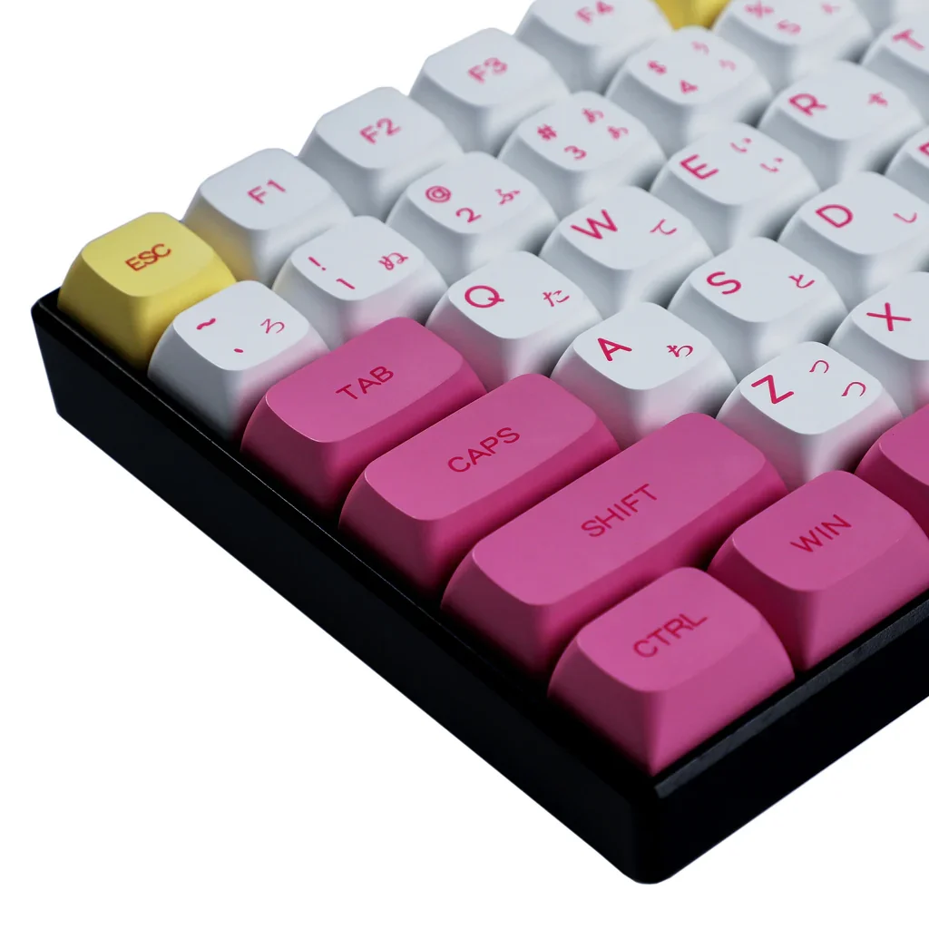 136 Ice Cream Keycaps Japanese or English Dye Sub ZDA PBT Keycap For MX Keyboard 104 87 61 Melody 96 KBD75 ID80 GK64 68