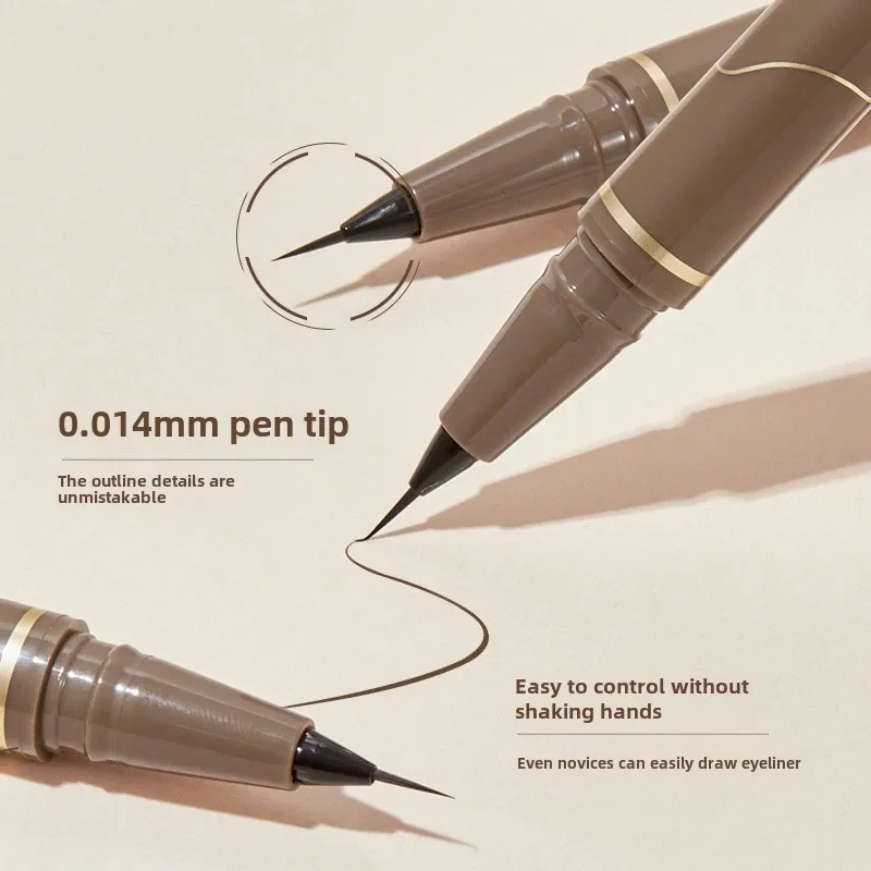 Liquid Eyeliner 0.01mm Super Slim Waterproof Quick Dry Long Lasting Color No Smudging Eyeliner Pencil Eye Shadow