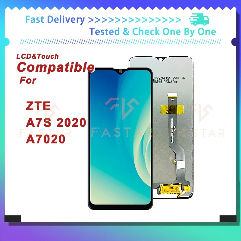 

A7S 2020 6.5"Tested For ZTE Blade A7S2020 lcd A7020 lcd Screen Digitizer Assembly Replacement Phone Display ZTE A7S 2020 LCD