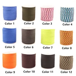 CAMPINGSKY Paracord 2mm 3 Strand Core Outdoor Rope Parachute Cord Lanyard Tent Multifunction