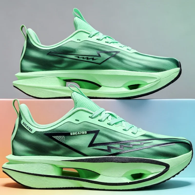 Carbon Plate Running Shoes Men Women Marathon Professional Breathable Lightweight Comfortable Sports Outdoor Athletic Sneakers