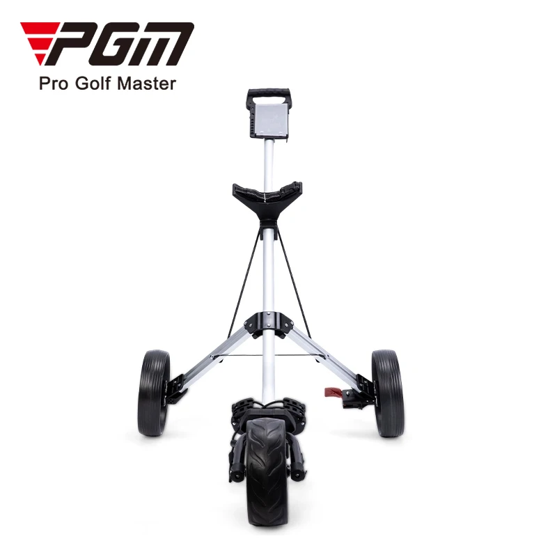 3-Wheel Aluminum Golf Cart, Lightweight Smooth Roll, Compact Fold for Course, Ergonomic Push Handle Design