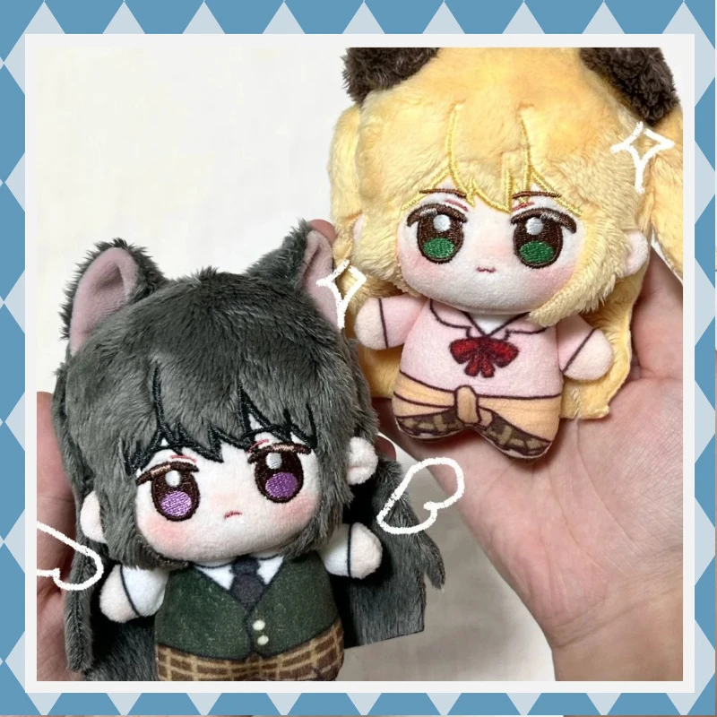 New Cute Citrus Plush 10cm Yuzu & Mei Nui Keychain Soft Stuffed Anime Figure Kawaii Yuri Merch Gift for Fans Kids Backpack Decor