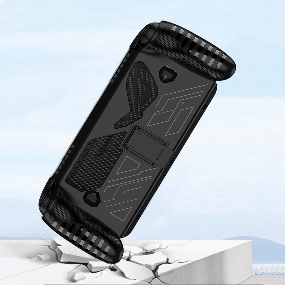 ل ROG XBOX Ally/ل ROG XBOX Ally X وحدة تحكم الألعاب يده حافظة واقية من البولي يوريثان ث/قوس خلفي غطاء جلد واقي مقاوم للصدمات #5