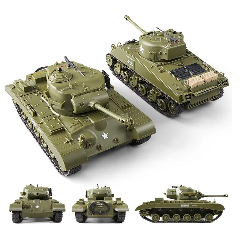 Henglong 3841 RC Military Tank - Electric Rechargeable Wireless Battle Toy, Boys' Off-Road Vehicle