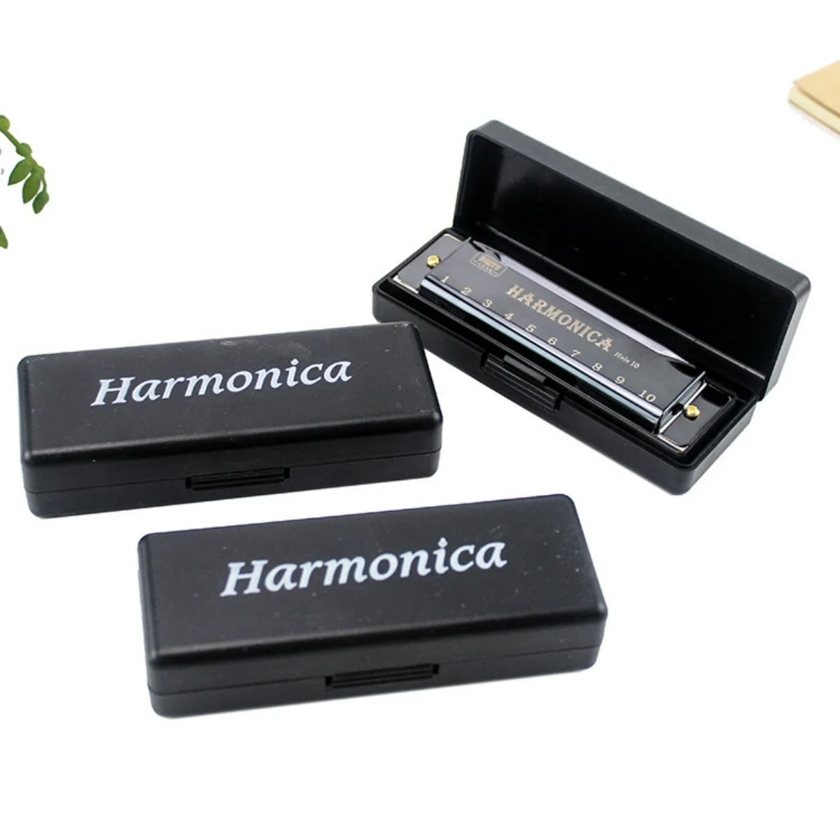 Miwayer-professional 10-hole harmonica, Metal organ for mouth, musical instruments for beginners