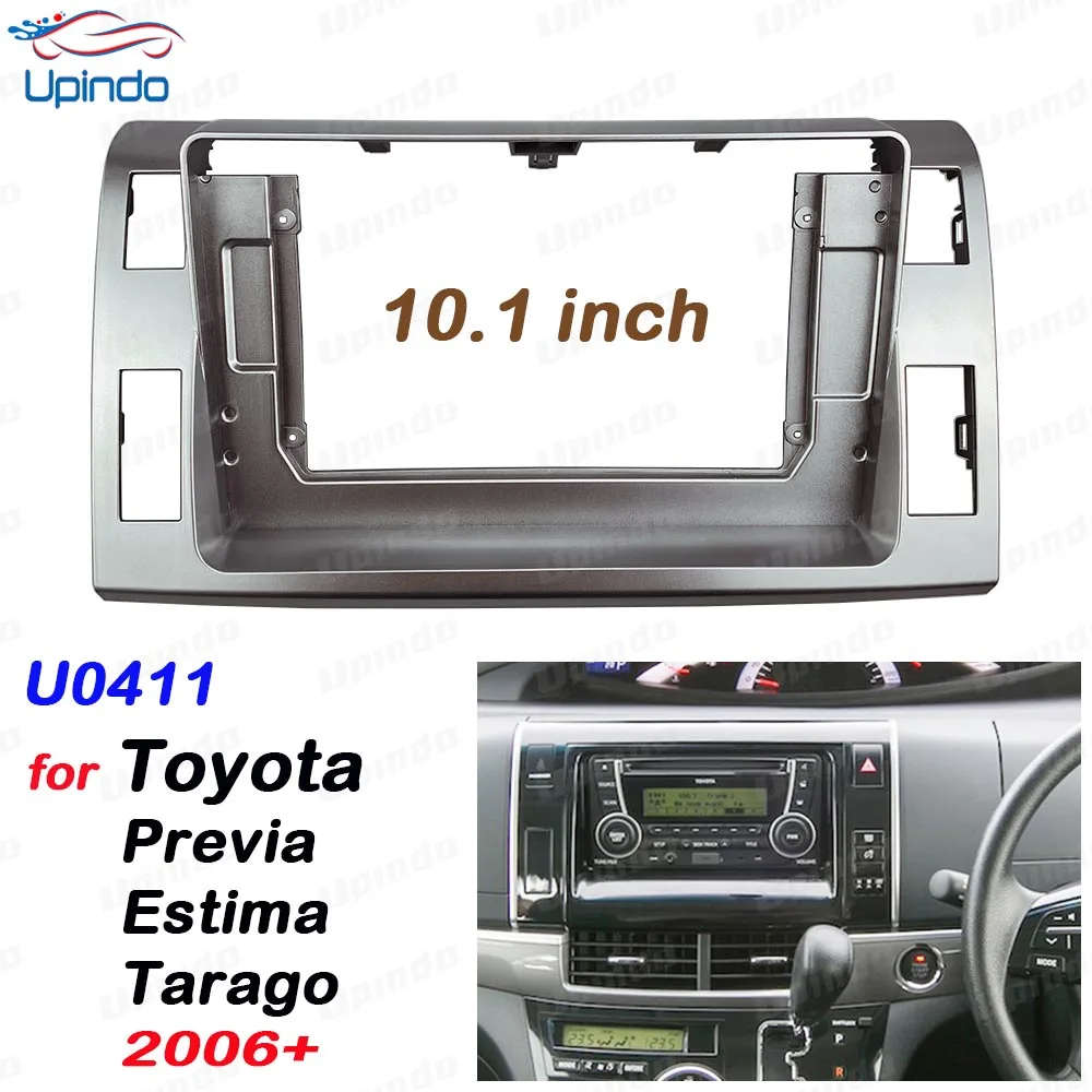 

Car Accessories 2 DIN 10.1 Inch Car Radio GPS MP5 ABS+PC Fascia Panel Frame for Toyota Previa Estima Tarago RHD 2006+ Dashboard