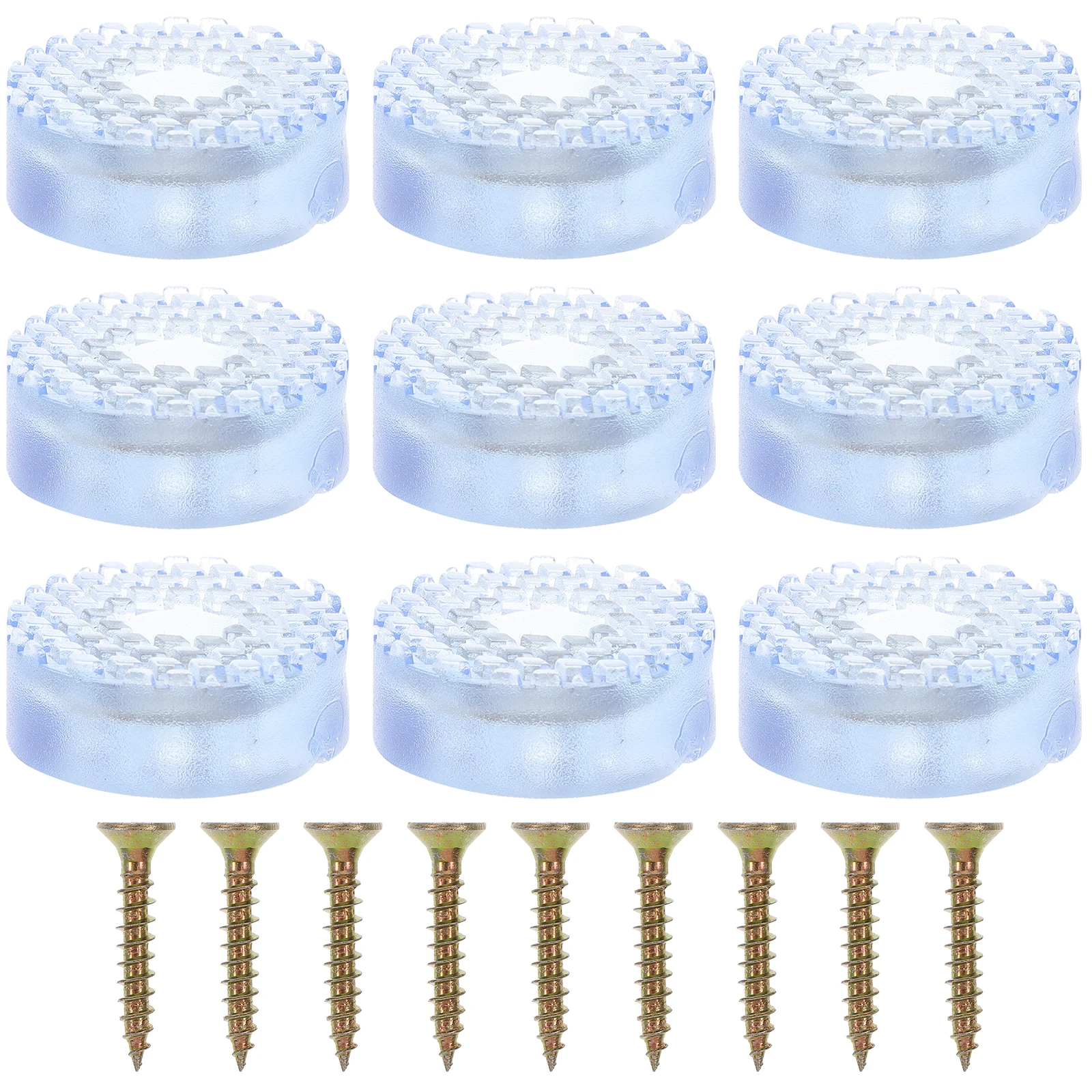 

20 Pcs Furniture Floor Protectors Non Slip Durable Plastic Chair Leg Pads Carpet Sliders Tile Floor Protectors