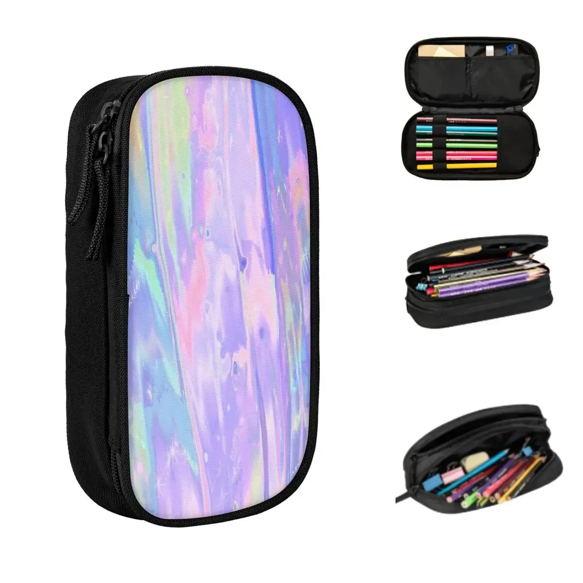 Iridescent Dreams Pencil Cases Big Capacity Pen Bags Pen Box Pencil Pouch For Boys Girls Students Stationery School Office