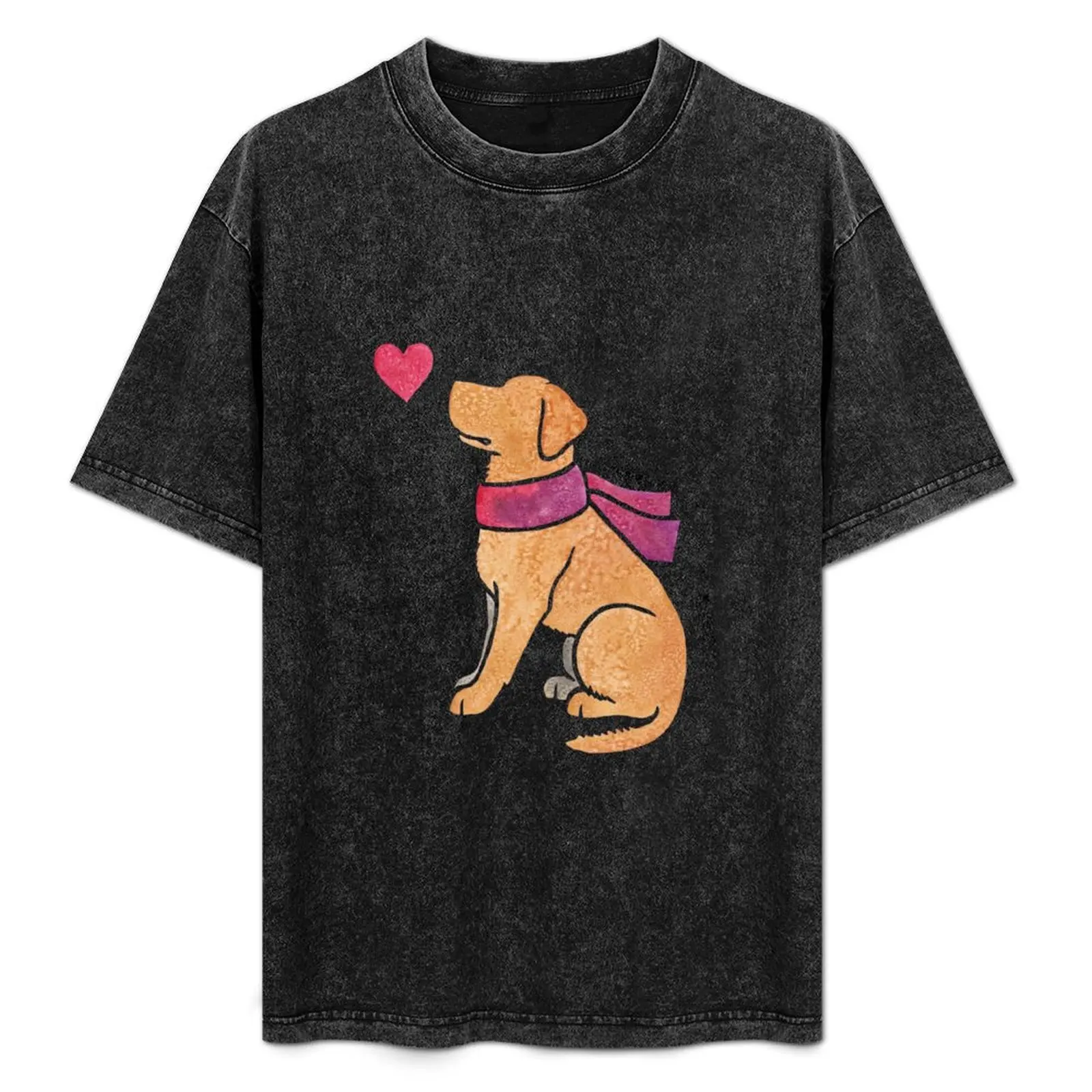 

Watercolour Labrador (yellow) T-Shirt aesthetic clothes rapper graphic tees mens workout shirts