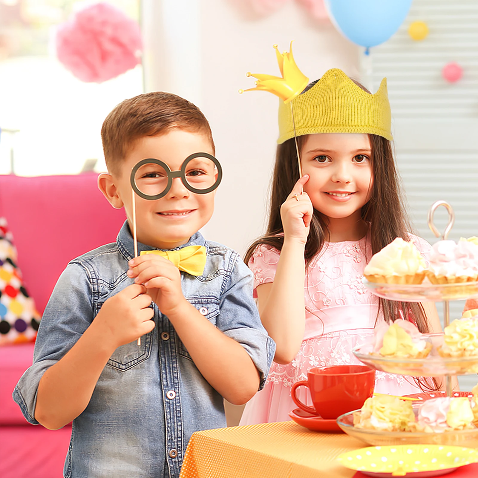 

Knitted For Baby Kids Soft Warm Crown Hat Stylish Party Winter Gift Crown Knitted Hat Baby Knit Toddler Child Headband