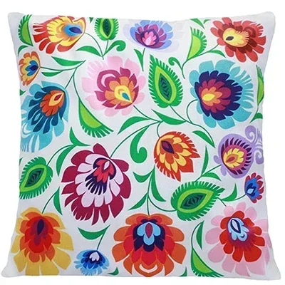 Decoration Pillow Cover Flower Pattern Garden Printing Farm Cushion Cover Outdoor Garden Courtyard Living Room Sofa Decoration