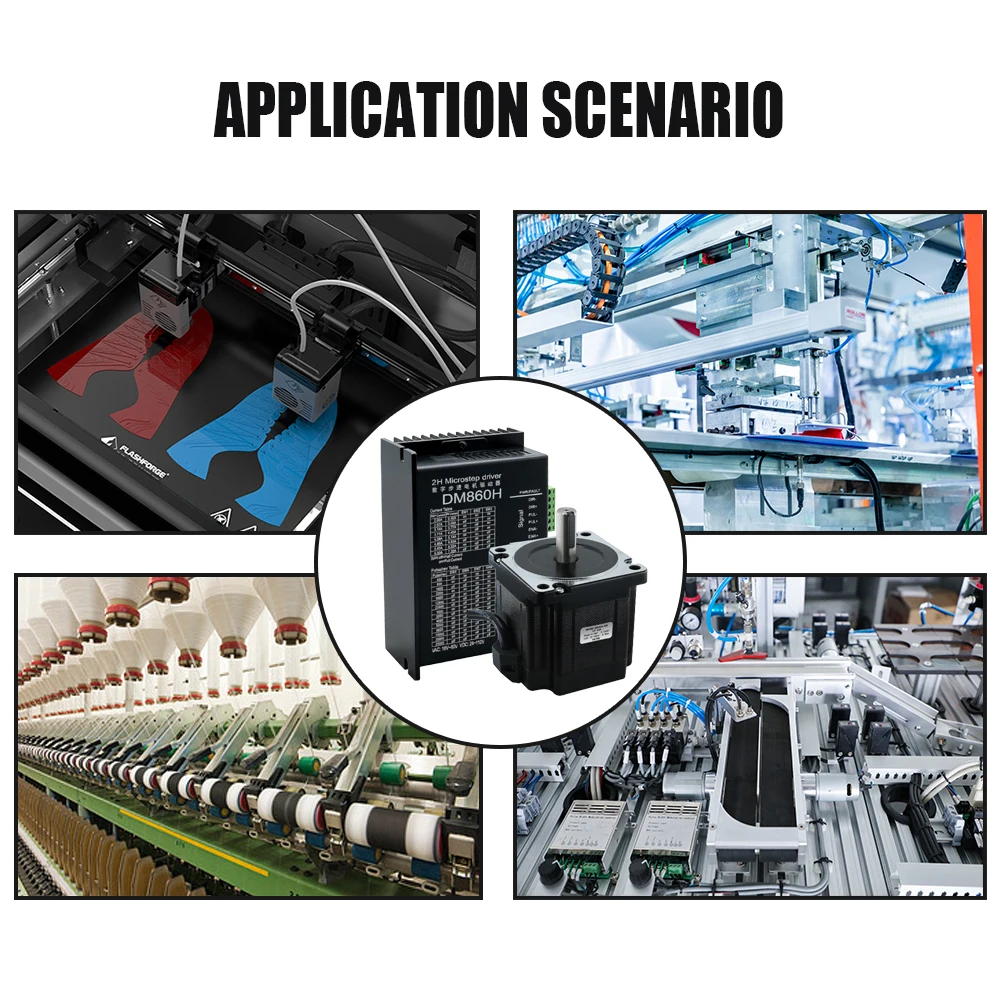 Nema34 Stepper Motor Open Loop or Close Loop DC Engines 12Nm with Driver DM860H / HBS86H +3M Encoder Cables For CNC Router