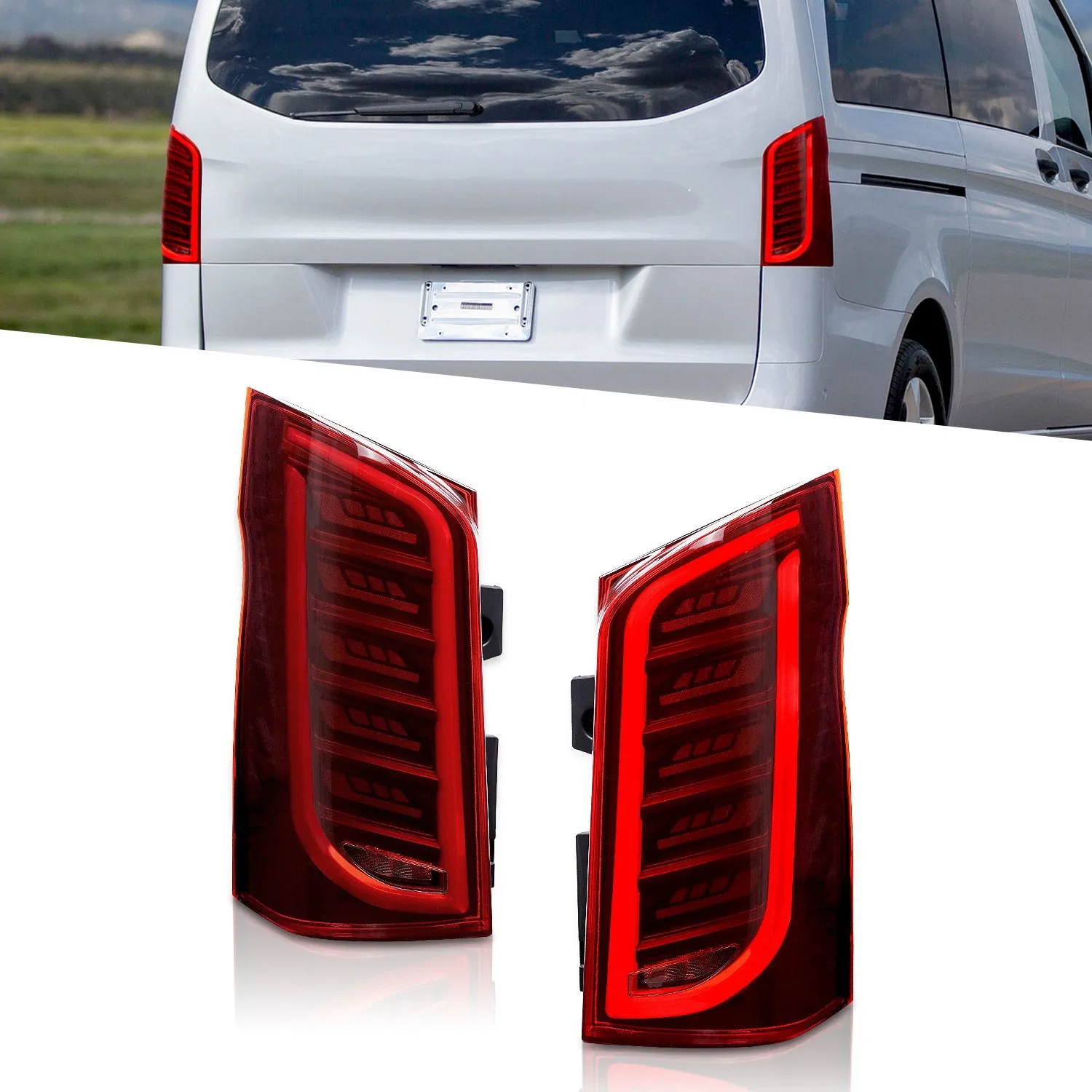 

Car Light For Mercedes-Benz Vito W447 2016-2020 V250 V260 LED Auto Mercedes-Benz Taillights Assembly Upgrade Dynamic Signal Lamp