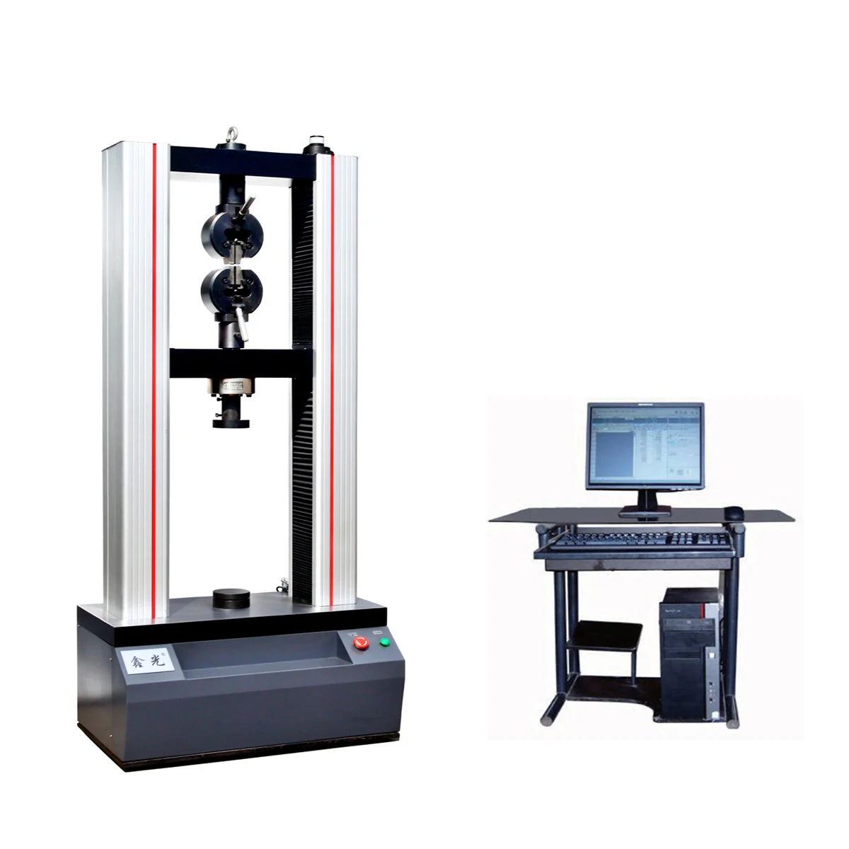 Electronic Universal 10kn-300kn Tensile Strength Test Machine for Metal & Plastic 600mm 0.4%-100%FS 220v