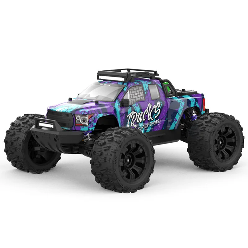 JIUSI PT14R 1/14 RC Auto 80 km/u Hoge Snelheid Off-road Racing 2.4G Afstandsbediening 4WD Borstelloze RC Truck 3S 35C 2200mAh - afbeelding 2