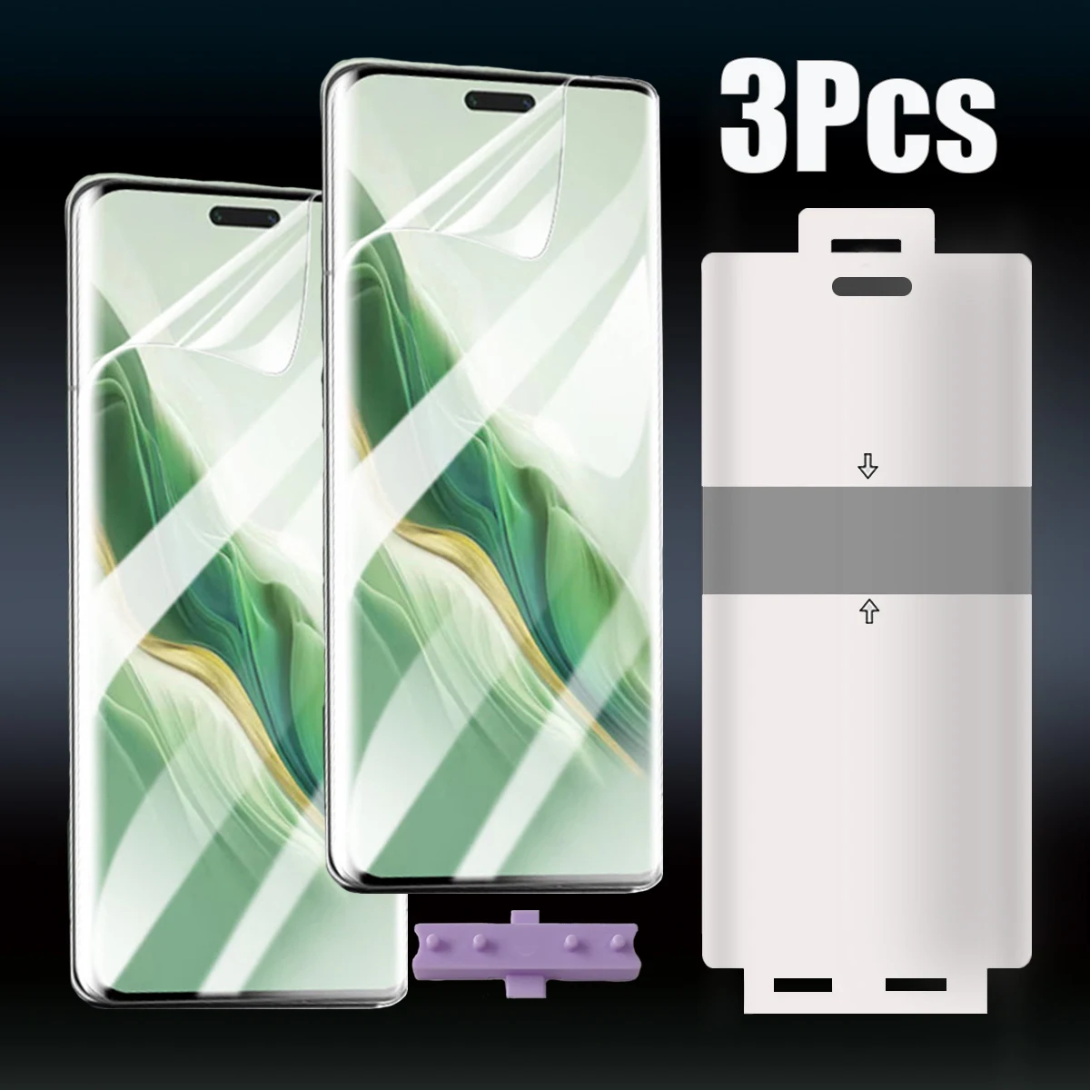 

3Pcs Front Hydrogel Protective Film For Honor Magic 7 6 Pro lite Magic7 lite TPU Full Cover Screen Protector Gel Film with tools