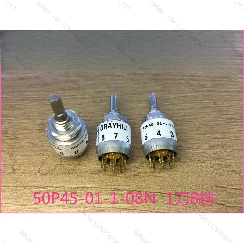 50P 45 - 01-1-08 N 1 knife 8 gear rotary switch, band switch