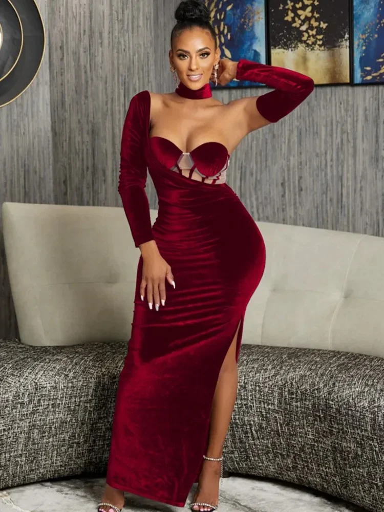 African Dresses For Women Elegant Spring Summer Long Sleeve Dashiki Maxi Dress Ladies Traditional African Clothing Fairy Dreaes