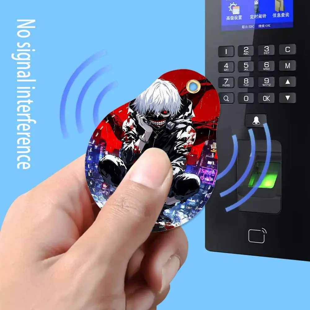 FOR Tokyo Ghoul Ken Kaneki For AirTag Case Card Sleeve Holder ID Credit Bank Access Keychain For Air Tag Shell