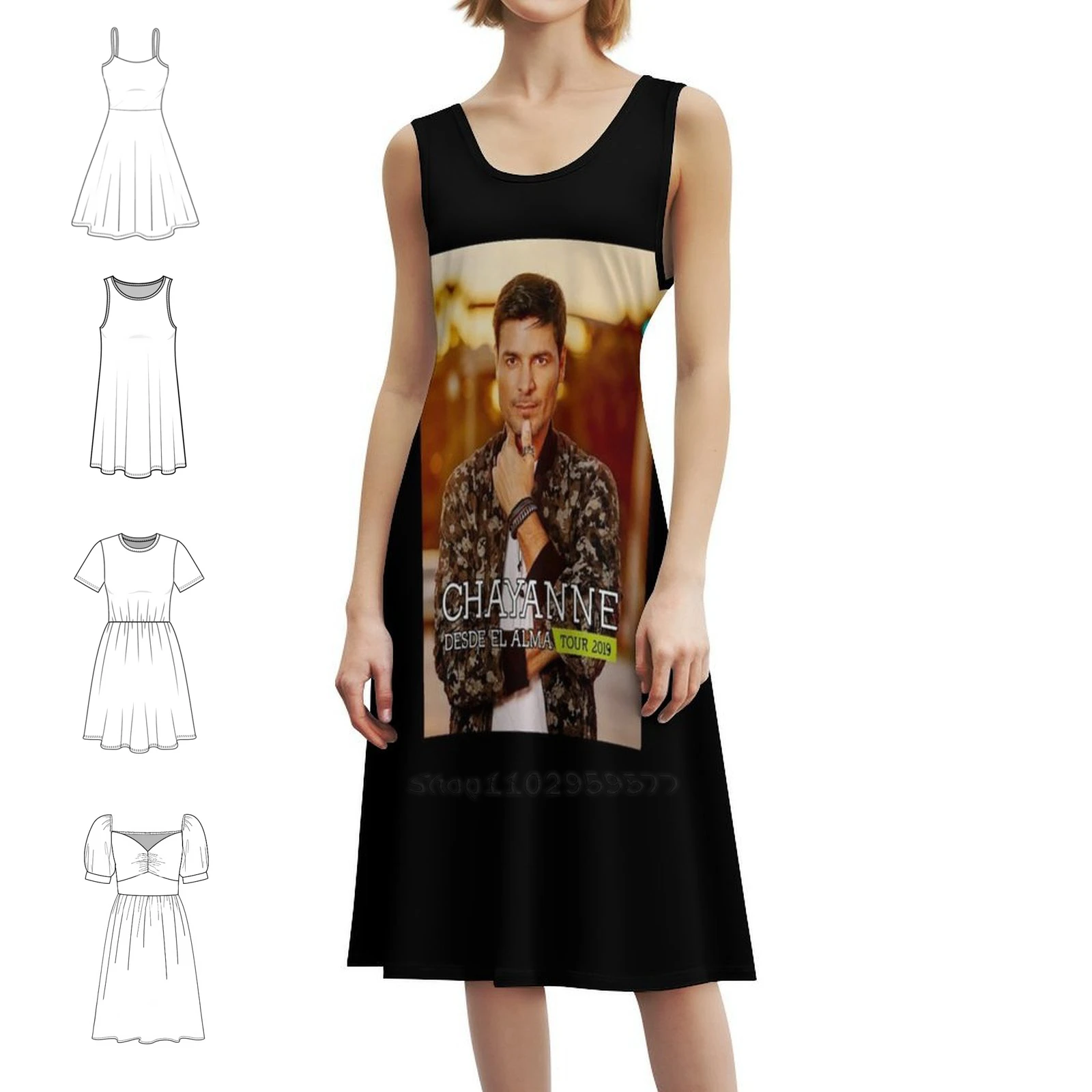 

Handuk Chayanne Desde El Alma Tour 2019, женское уличное праздничное платье, модная клубная одежда с принтом для женщин Handuk Chayanne