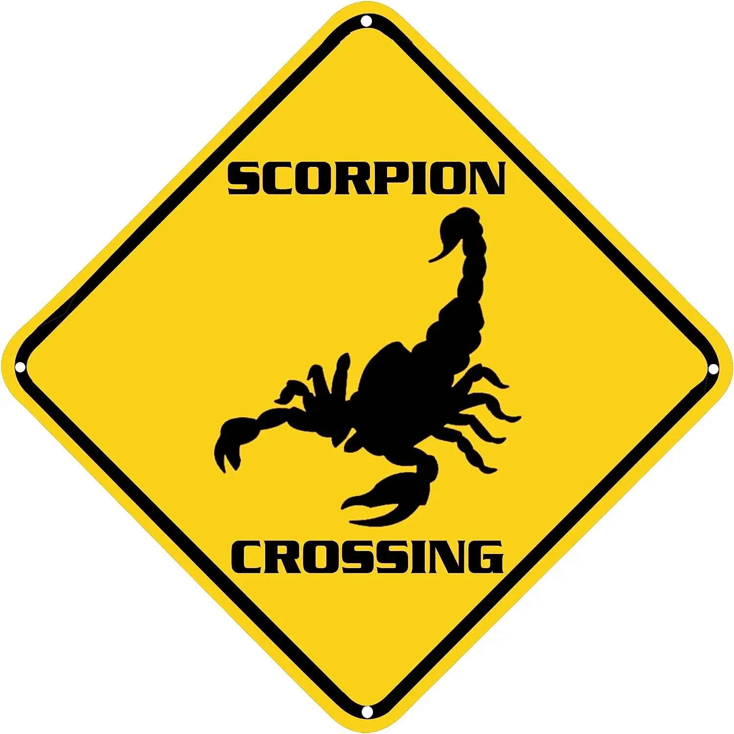 Scorpion Crossing Sign Scorpion Sign Animal Wall Decor For Home Farmouse Yard Road Quality Metal Sign 12x12 Inches