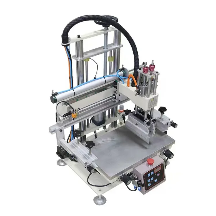 

Mini High Quality Semi-automatic Screen Printer With Plane Bed Easy To Operate Flat Working Table Screen Printing Machine