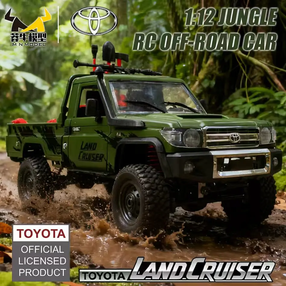 

MN MODEL 1/12 4x4 RC Diving Car Adventure Jungle Off-road Vehicle Wading Truck Rock Crawler Shovel Tool Box Toy for Adult Gift