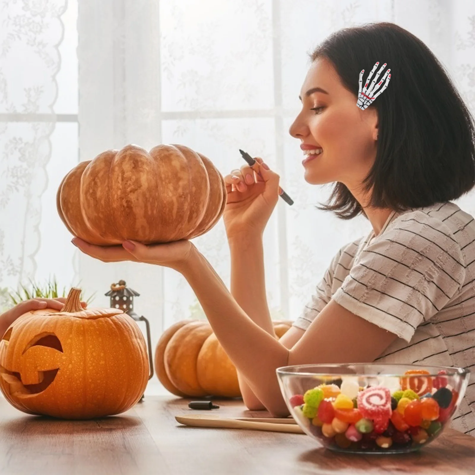 12 PCS Hair Clip Women Barrettes Crystal Hairpin Claw Women's Clips for