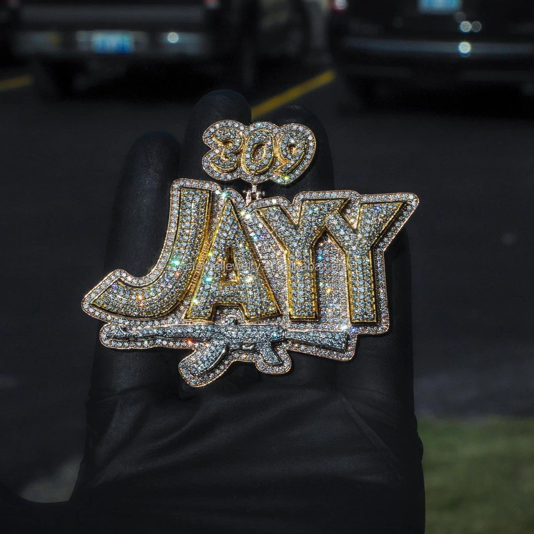 

Блестящее ожерелье-подвеска с надписью "JAYY" в виде короны, украшенное кубическим цирконием, 3D-эффект, для любителей уличной моды