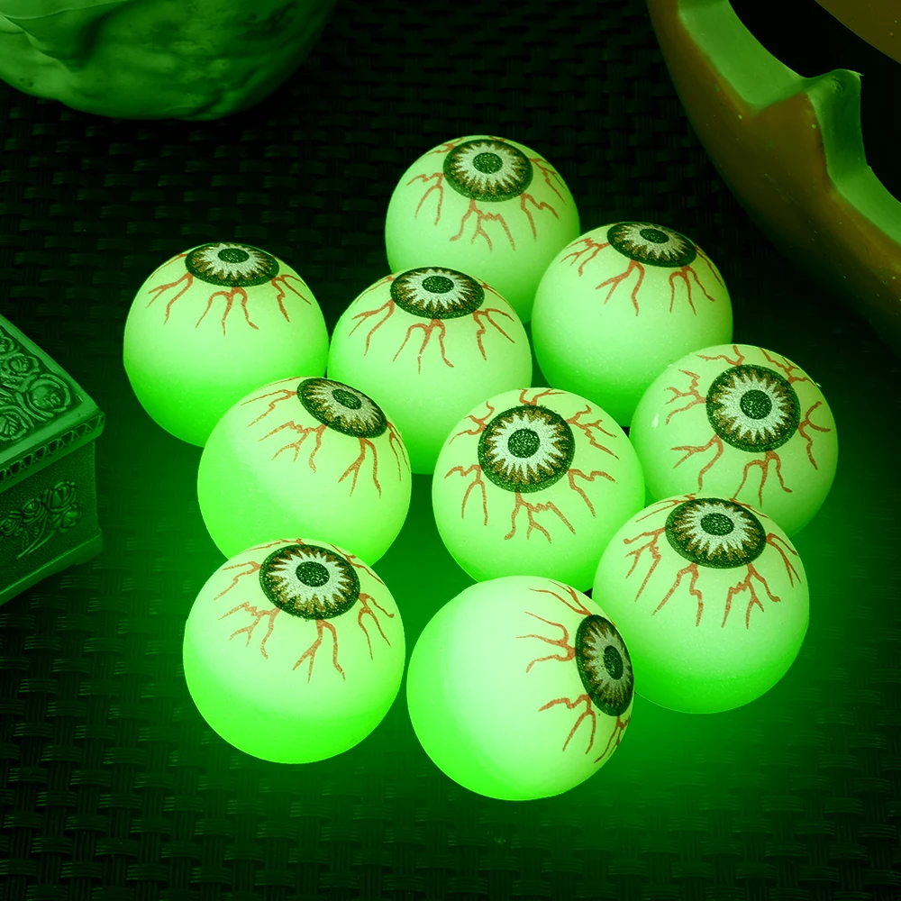 Groothandel Glow-in-the-dark Halloween Lichtgevende Springballen Oogballen Decoratie Spookhuis Huisbar Horror Accessoires Nep Oogballen