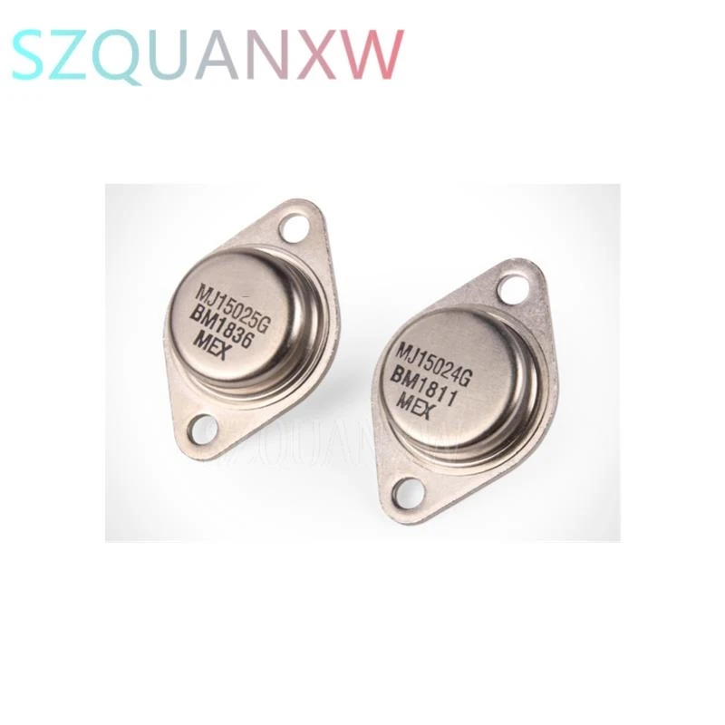 5PCS MJ15025 MJ15024 MJ15025G MJ15024G Paired Tubed High Power Transistor TO-3