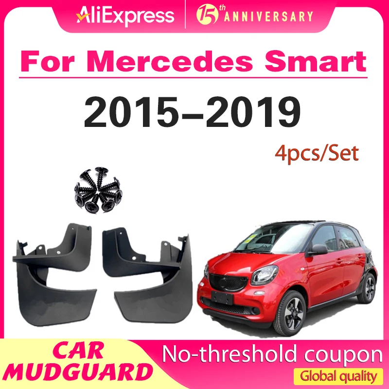 

for Mercedes Smart Fortwo Forfour W453 453 2015-2019 MudFlaps Splash Guards Flap Mudguards Fender Front Wheels Accessories
