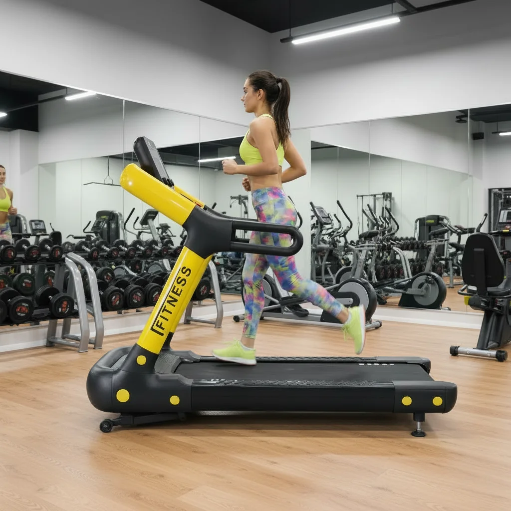 600mm Wide Deck 22kmh Speed Gym Running Machine Commercial Electric Treadmill