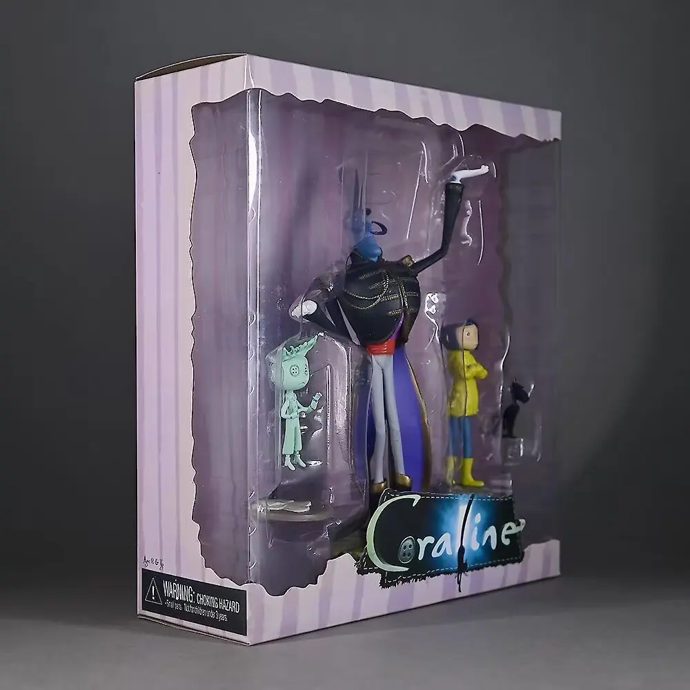20cm Coraline & die Geheime Tür Anime-Mädchenfigur Coraline Actionfigur Mr. Bobinski/Wybie/Die Katze Figurine Modellpuppe Spielzeug Geschenk – Detail 28
