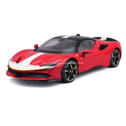 Bburago 1:18 new 2020 Hardcover Edition FERRARI SF90 Car Static Die Cast Vehicles Collectible Model Car Toys