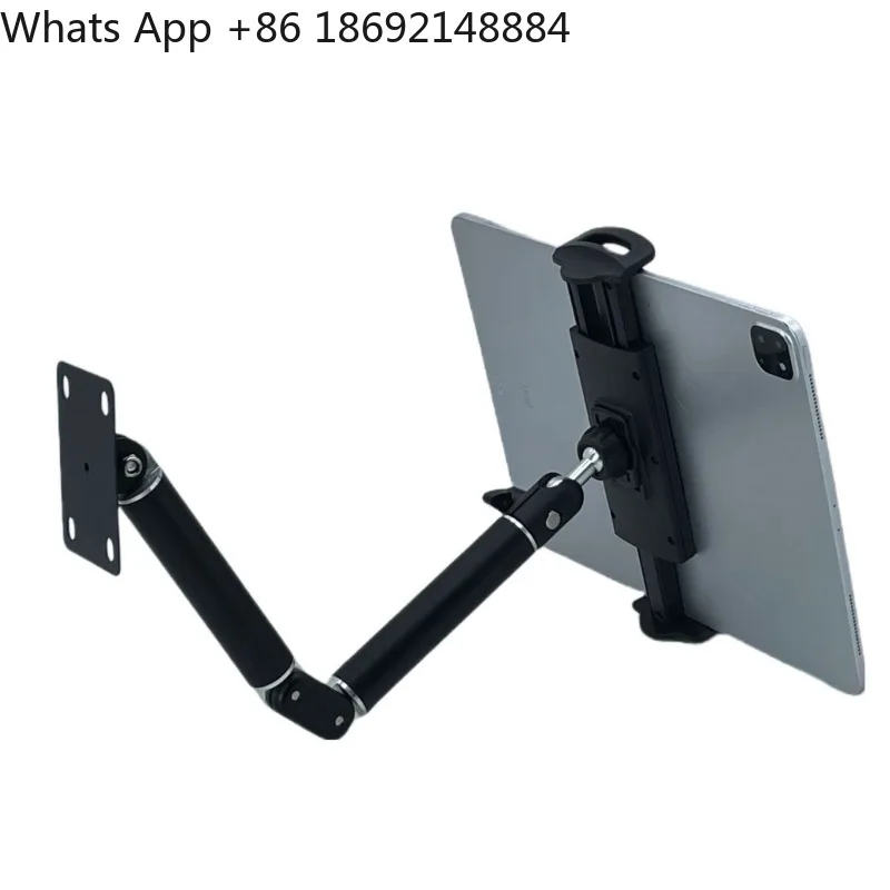 Tablet PC wall-mounted bracket Hovering arm bracket Folding and rotating adjustment Tablet fixing bracket