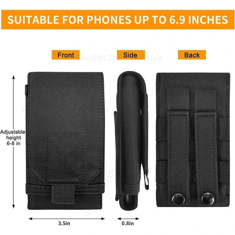 

Tactical Molle Flip Phone Pouch For Meizu 21 Note Lucky 08 Blue 20 Belt Waist Bag Adjustable Case For Meizu 21 20 18s Pro 18X 16