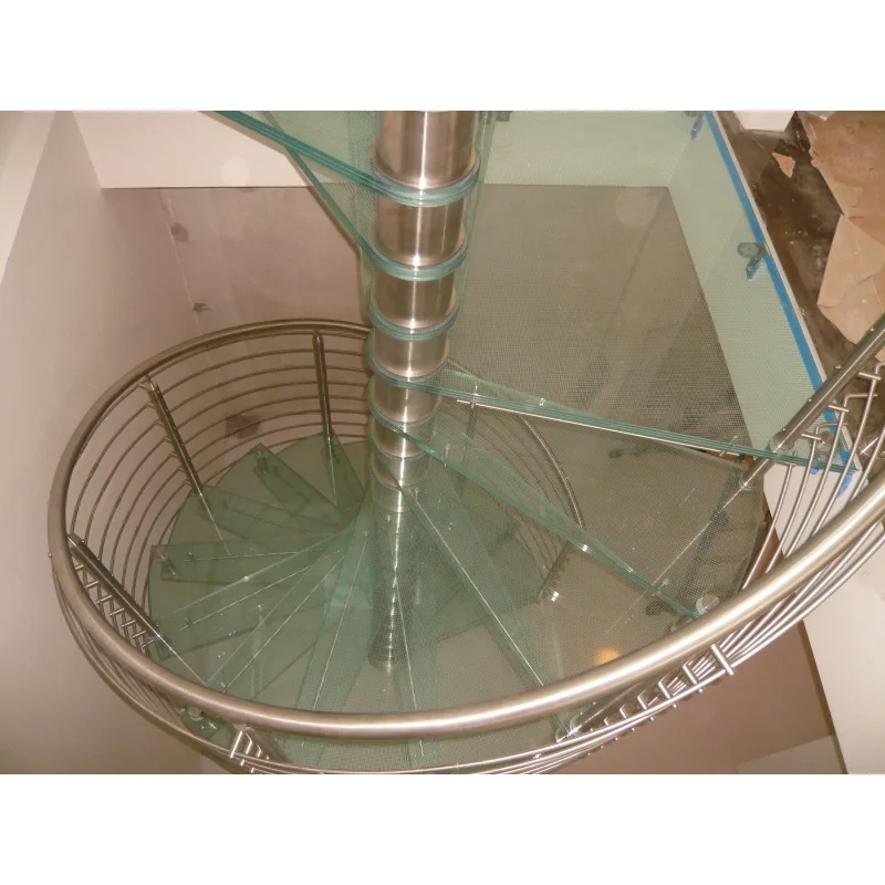 custom.Factory Custom Commercial Stainless Steel Stairs Straight Indoor Design with Tempered Glass Material