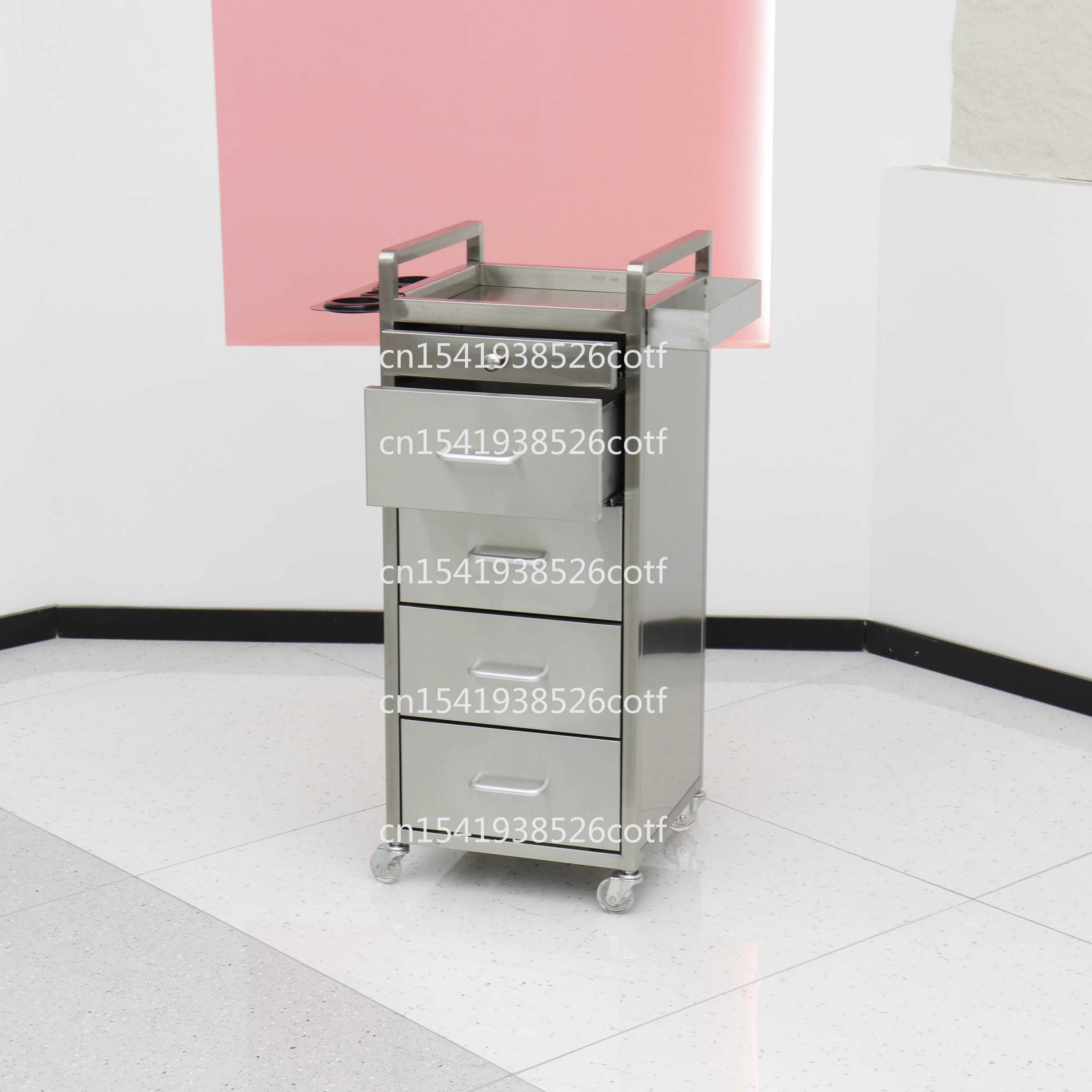 

Интернет-инструмент знаменитостей Хранение в парикмахерской Зеркальная сторона Инструмент для парикмахерской Шкаф для парикмахера