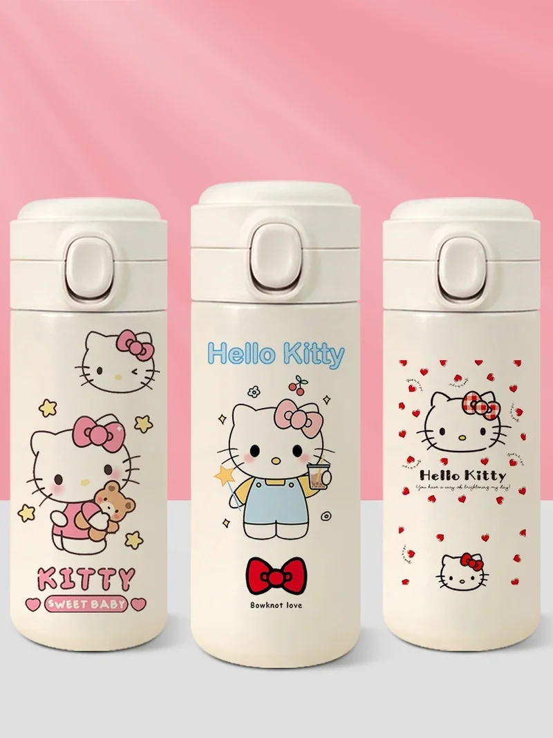 2024 New Hello Kitty Insulation Cup Surrounding Girls, Girls, And Students With High Appearance And Cute Water Cup Hello Kitty