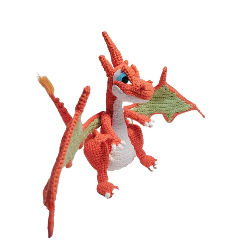 Crochet Dolls Anime Doll Fire-Breathing Dragon Birthday Gifts Home Deco Finshed Dolls