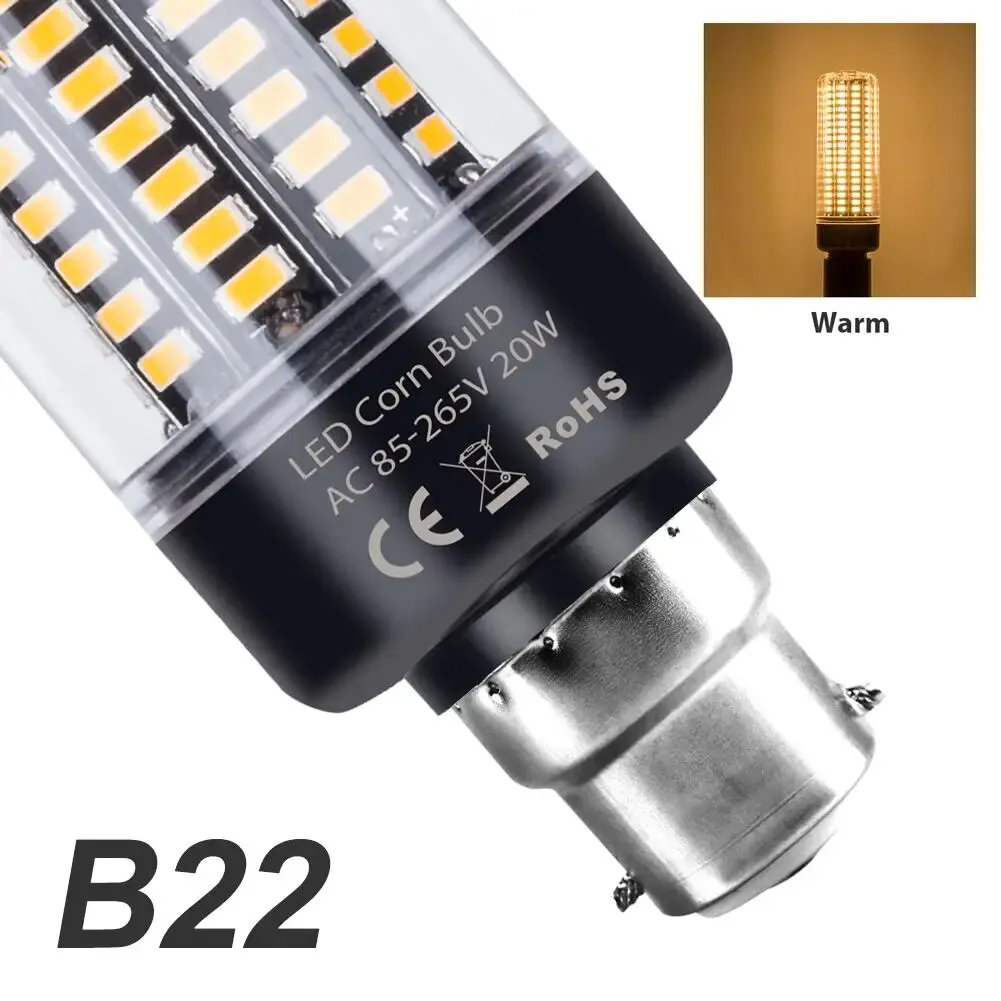 E27 LED-lamp E14 maïslamp B22 plafondkroonluchters 3,5 W 5 W 7 W 9 W 12 W 15 W 20 W koel/warm wit geen flikkering AC85-265V 5736 SMD