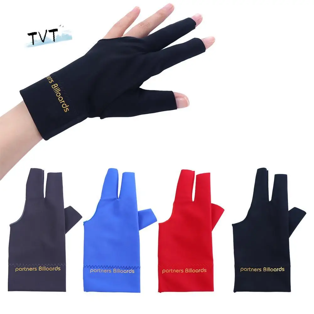 왼손 당구 액세서리 테이블 게임 세 손가락 장갑 당구 큐 장갑 분리형 손가락 장갑 당구 장갑