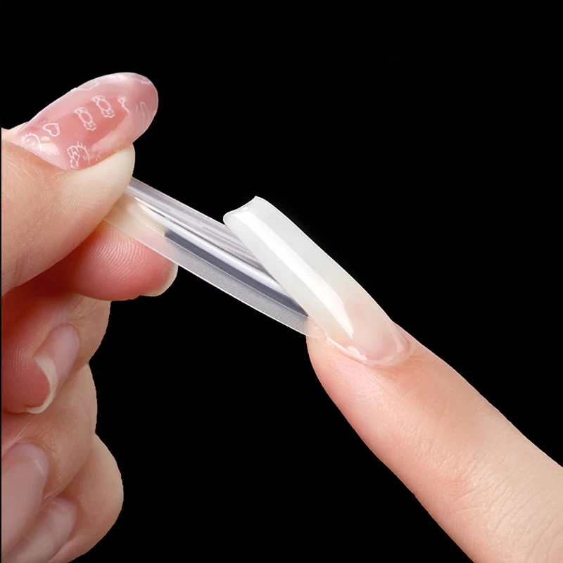 แบบฟอร์มต่อเล็บ New NAIL Sandwich แบบคู่ รูปทรงวงรี สำหรับต่อเล็บแบบยาว 180/240 ชิ้น รูปทรงโลงศพ/อัลมอนด์ สำหรับต่อเล็บด้านบน/ด้านล่าง เพื่อการต่อเล็บอย่างรวดเร็ว